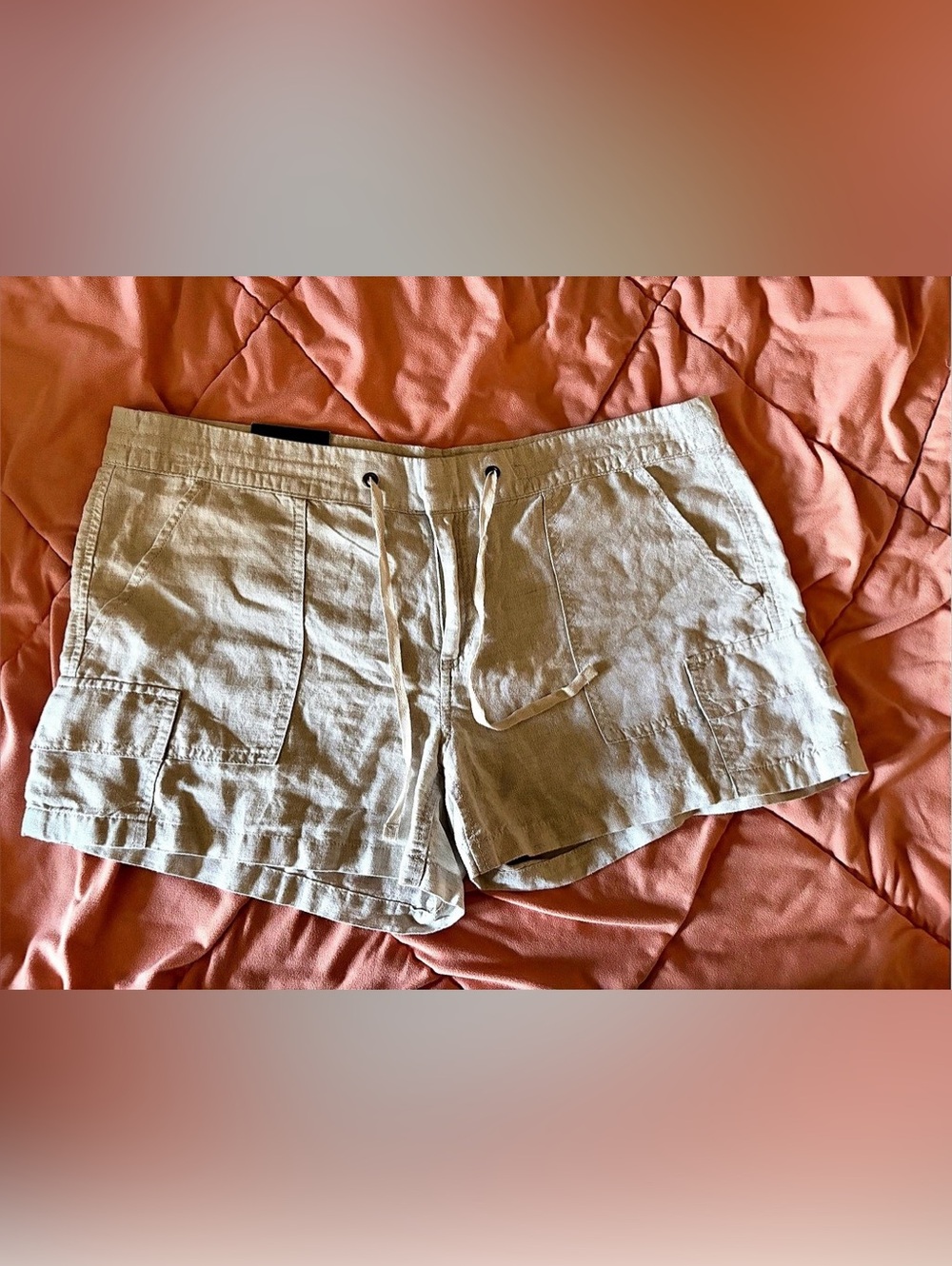 Banana Republic 3 1/2" Short Cargo Bermuda Shorts Beige Size 14